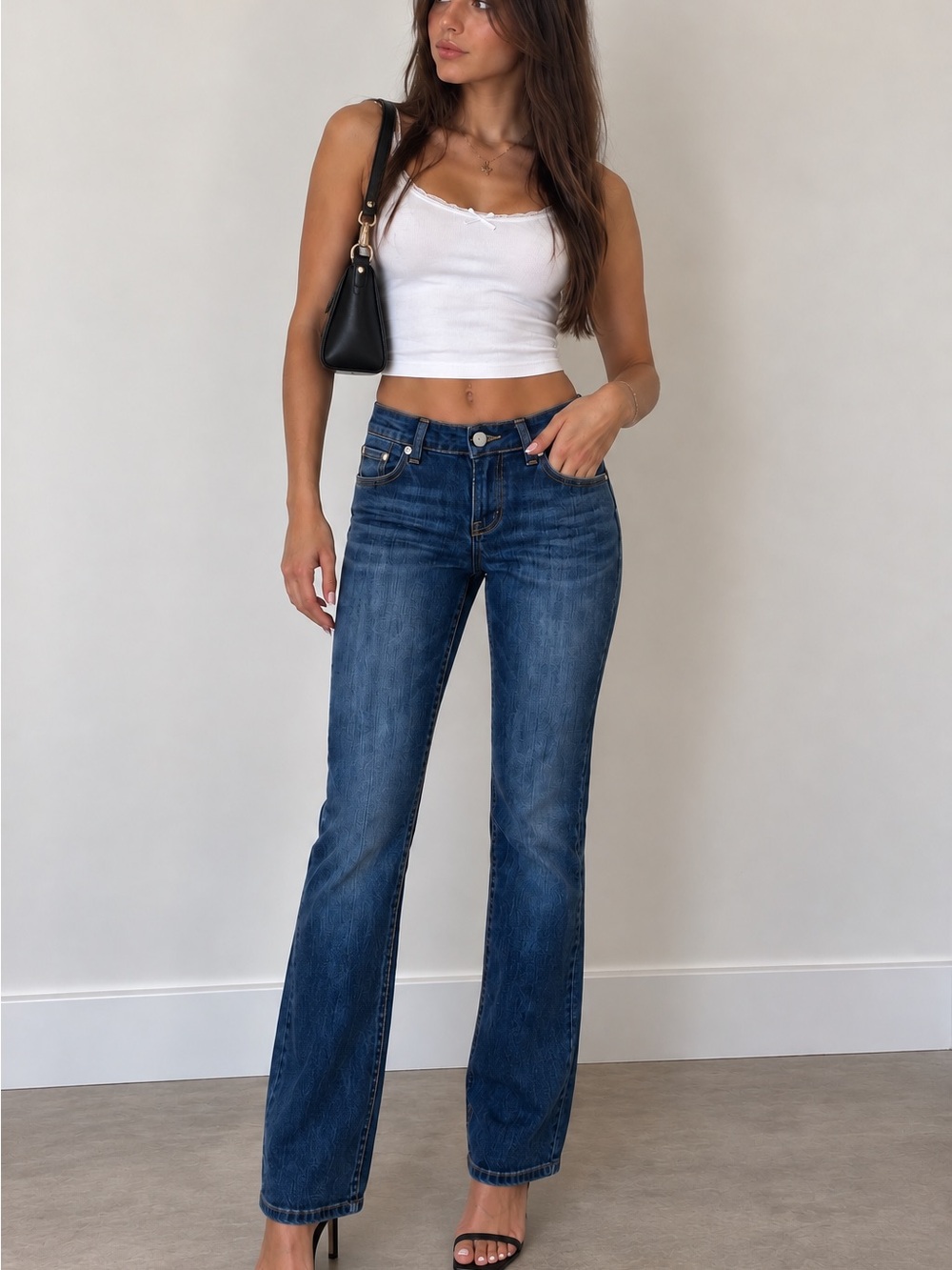 WET SEAL Y2K DARK WASH STRAIGHT LEG JEANS | SIZE 00 REGULAR